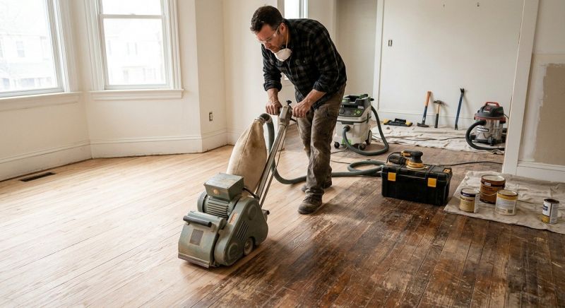 Hardwood Floor Renovation in Wylie, TX