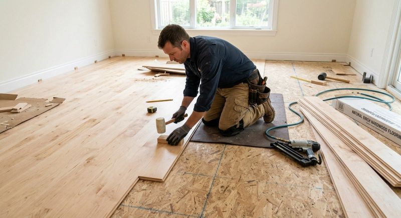 Maple Flooring Installation in Allen, TX