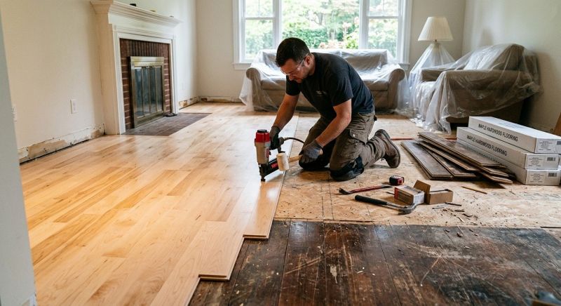 Maple Flooring Installation in Richardson, TX