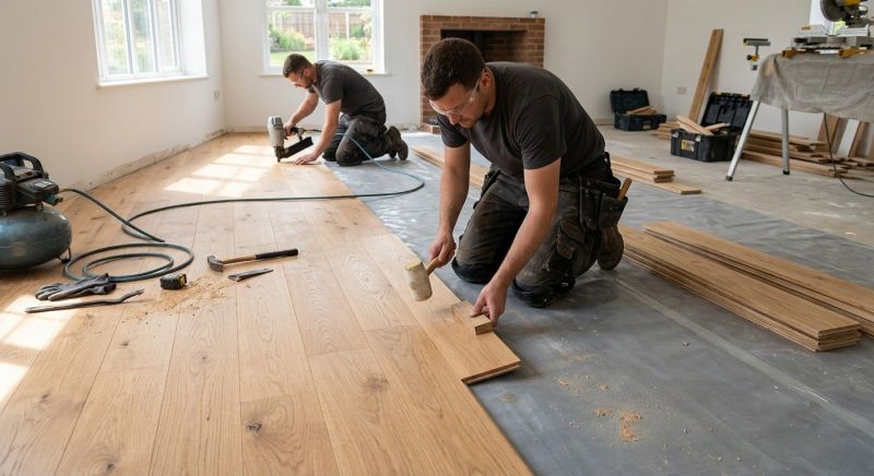 Oak Floor Installation in Frisco, TX