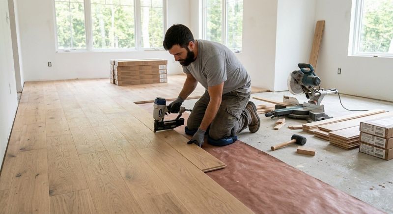 Oak Floor Installation in Mesquite, TX