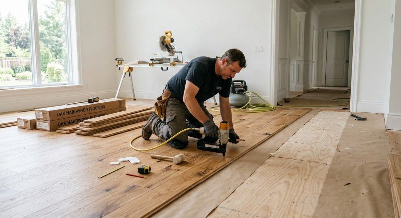 Oak Floor Installation in Princeton, TX