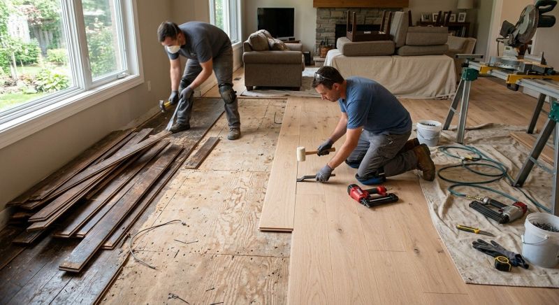 Oak Floor Replacement in Wylie, TX