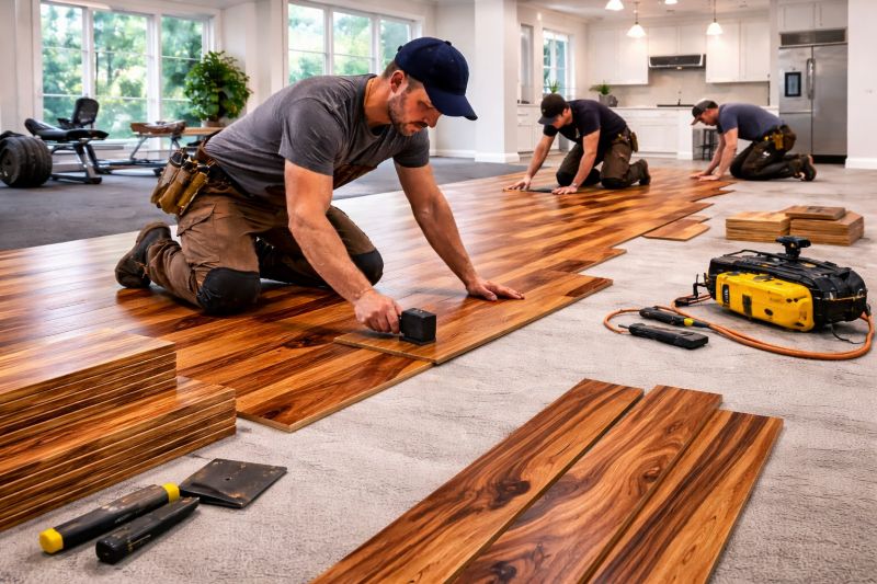 Teak Flooring Installation in Wylie, TX