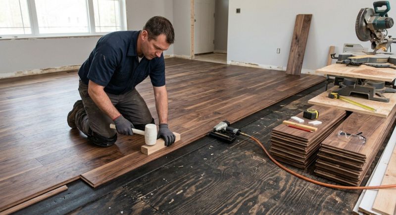 Walnut Flooring Installation in Wylie, TX