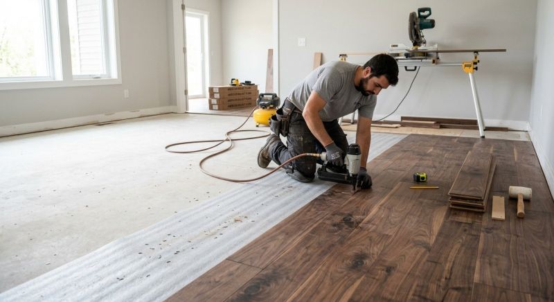 Walnut Flooring Installation in Wylie, TX