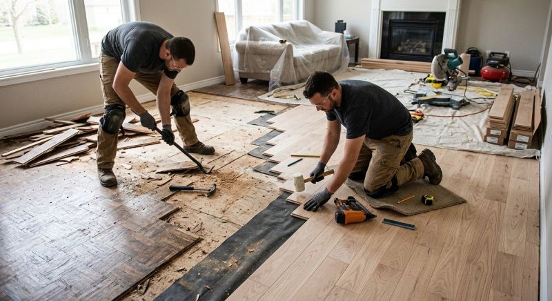 Wood Floor Replacement in Melissa, TX